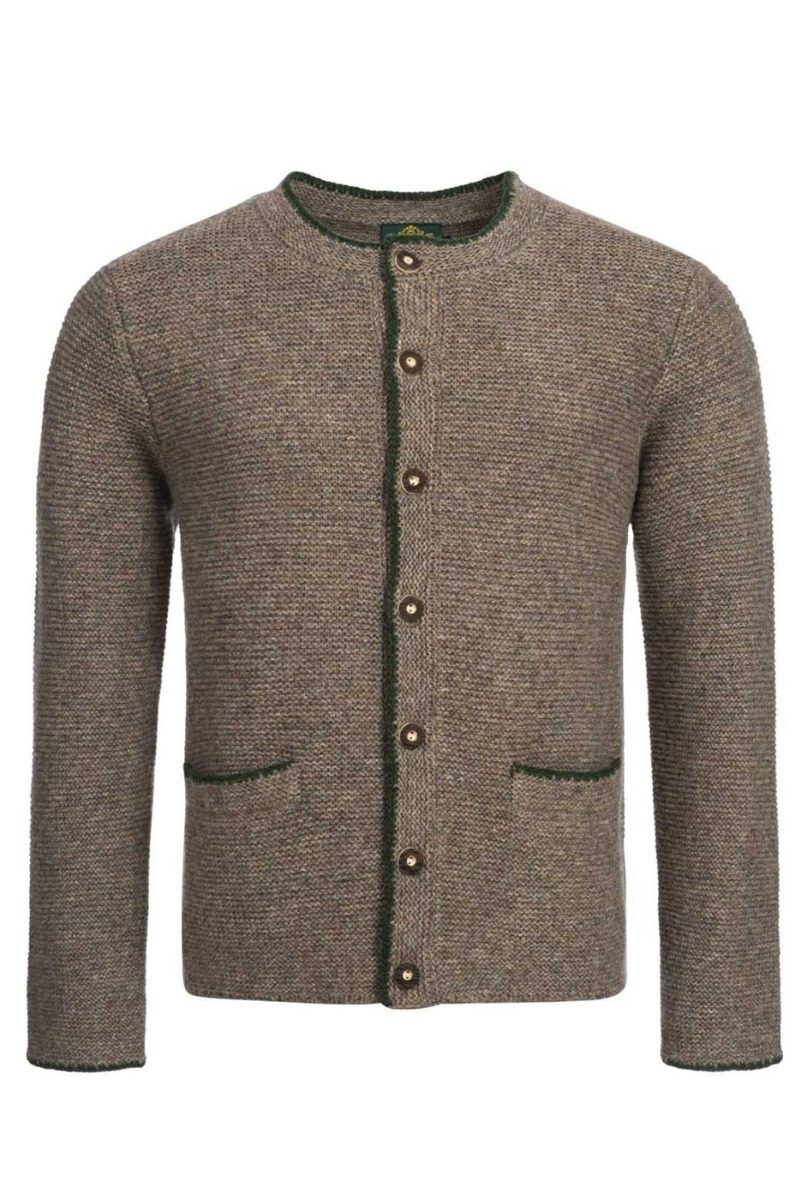 Trachten-Strickjacke Jakob in hellbraun