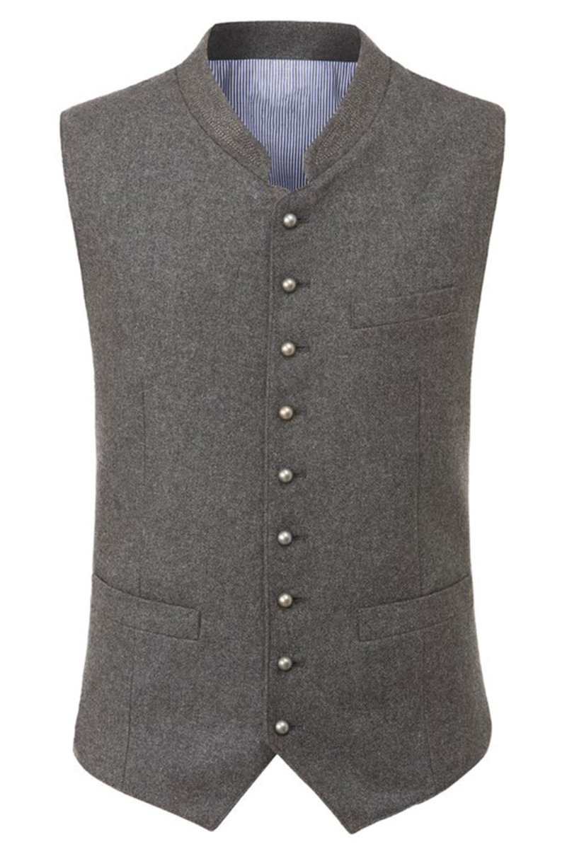 Trachtenweste August in grau