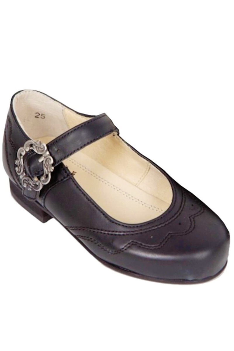Mädchen-Trachtenschuhe 1516-K in schwarz