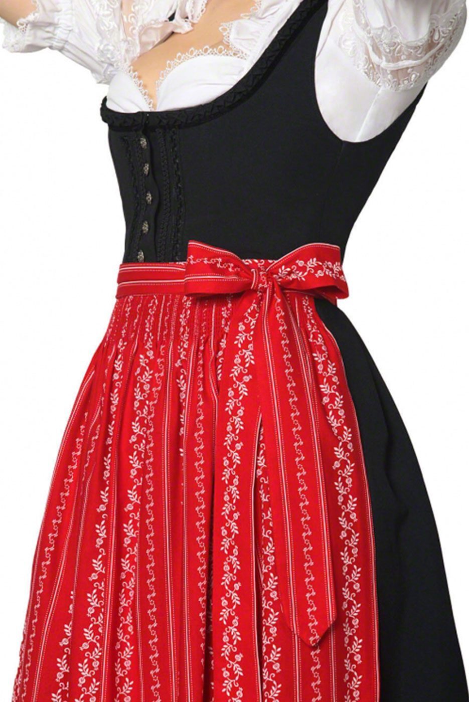 Alternative view of Dirndlschürze in rot