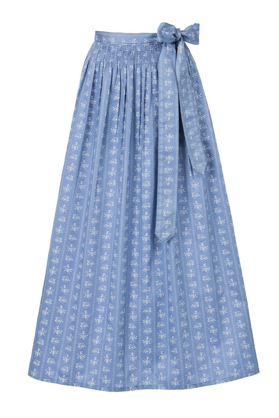 Dirndlschürze in rauchblau