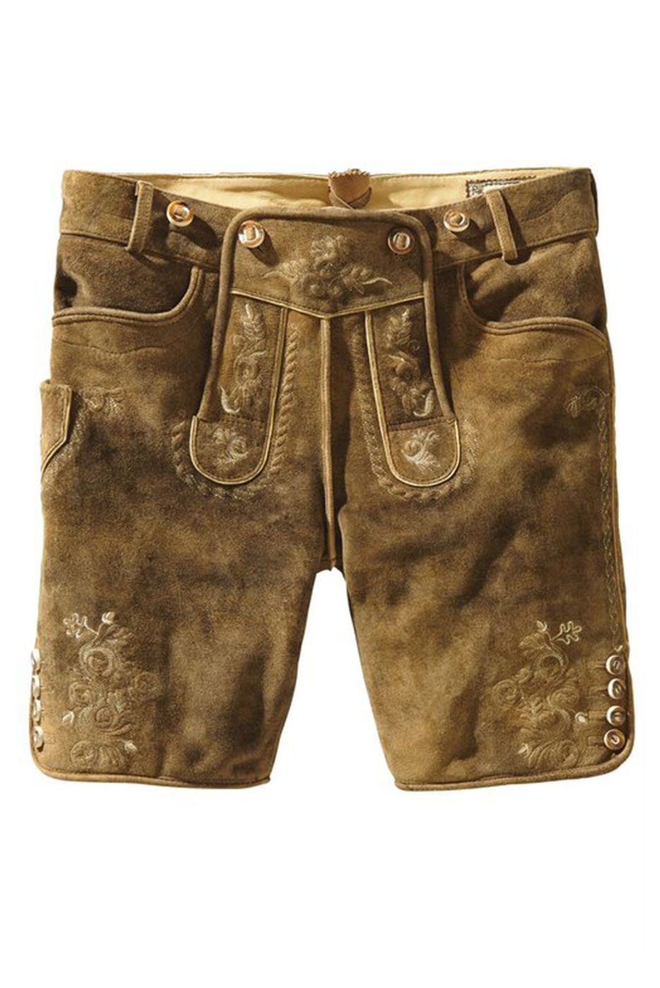 Kurze Lederhose Hartl in mittelbraun