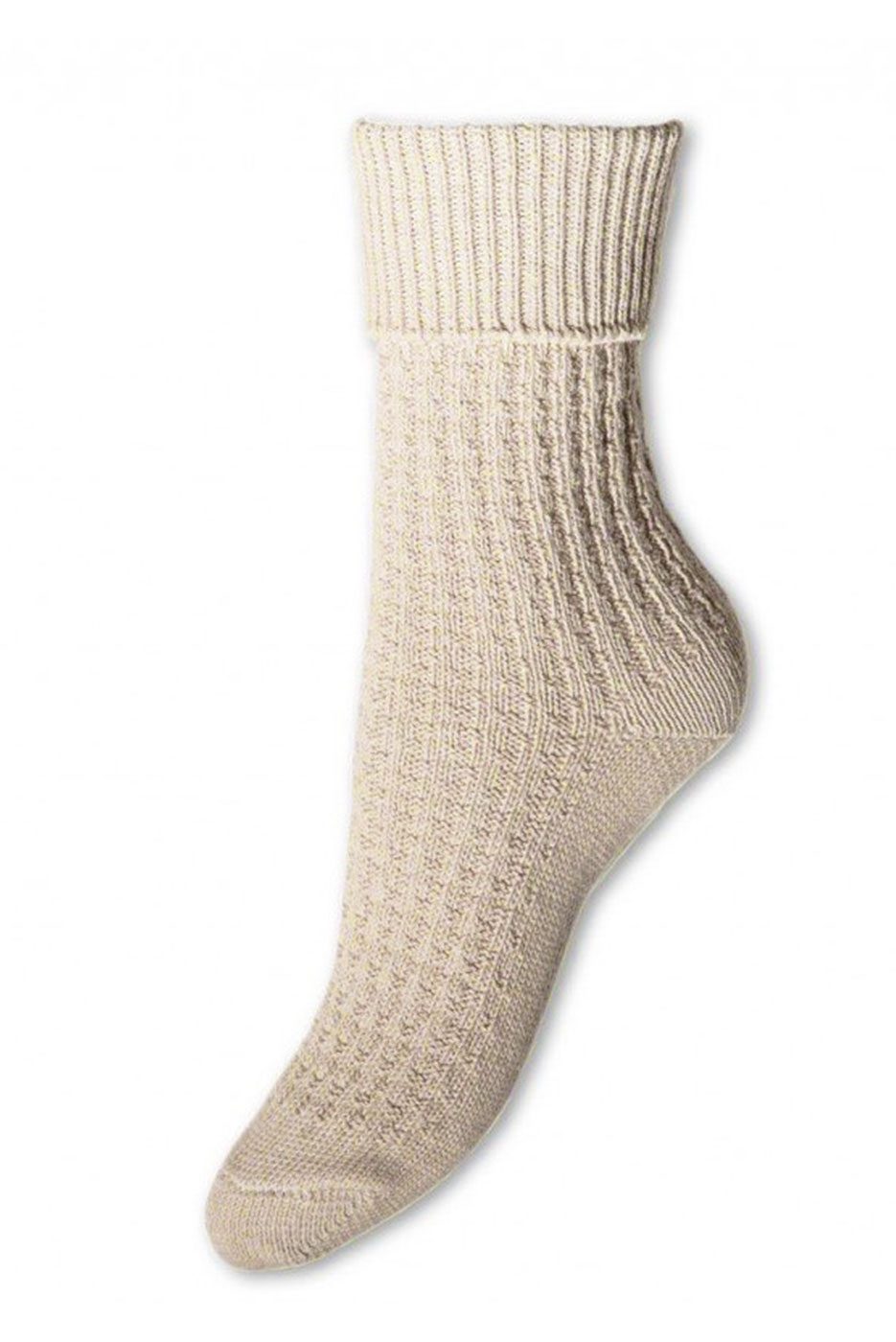 Trachtensocken in beige
