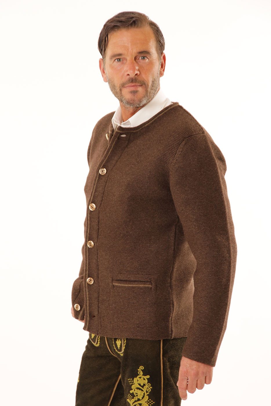 Alternative view of Trachten-Strickjacke Magnus in braun