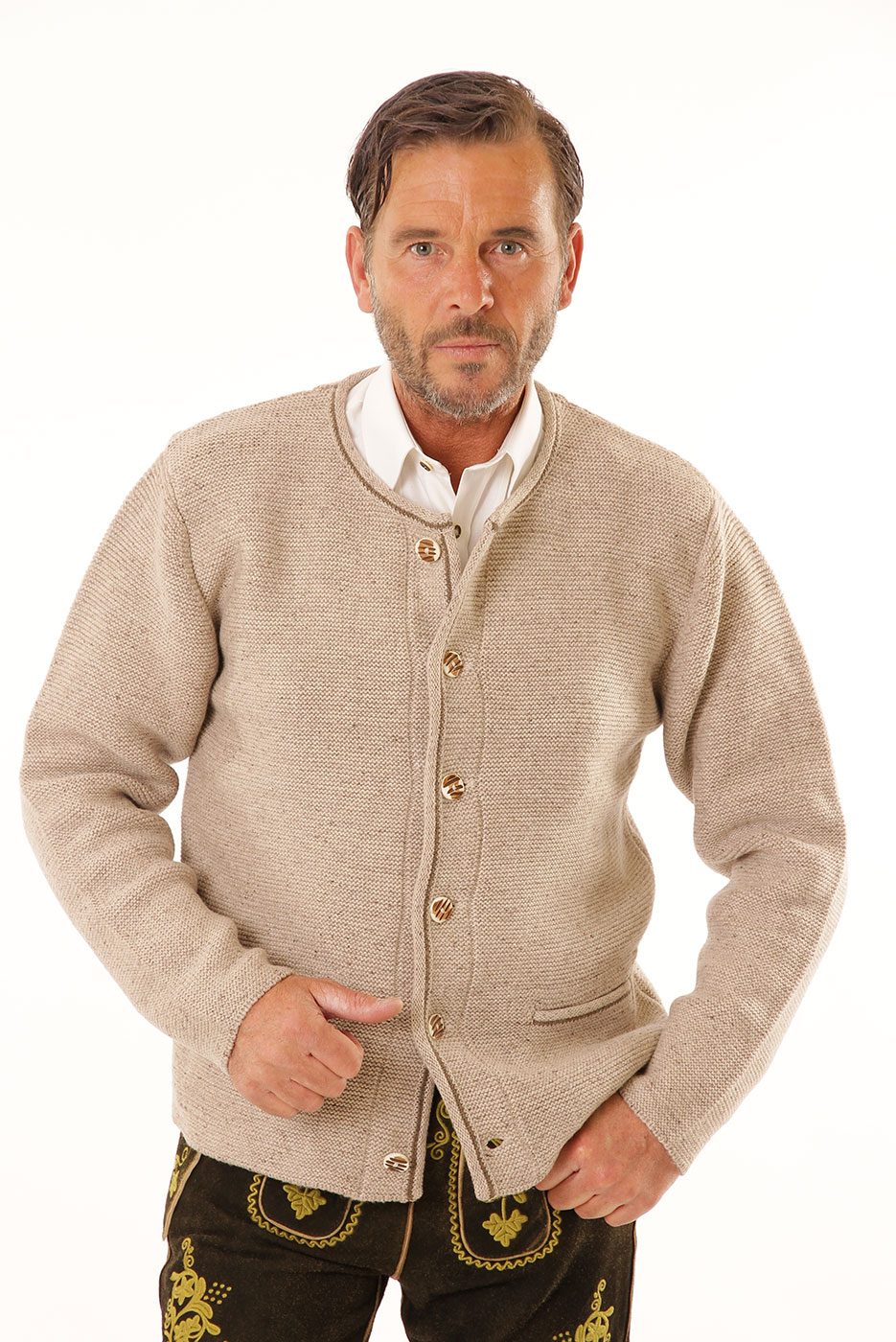 Trachten-Strickjacke Magnus in natur