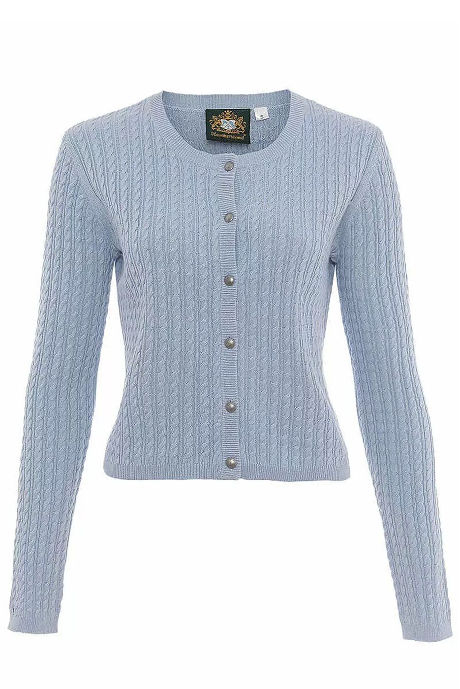 Strickjacke Regina in hellblau