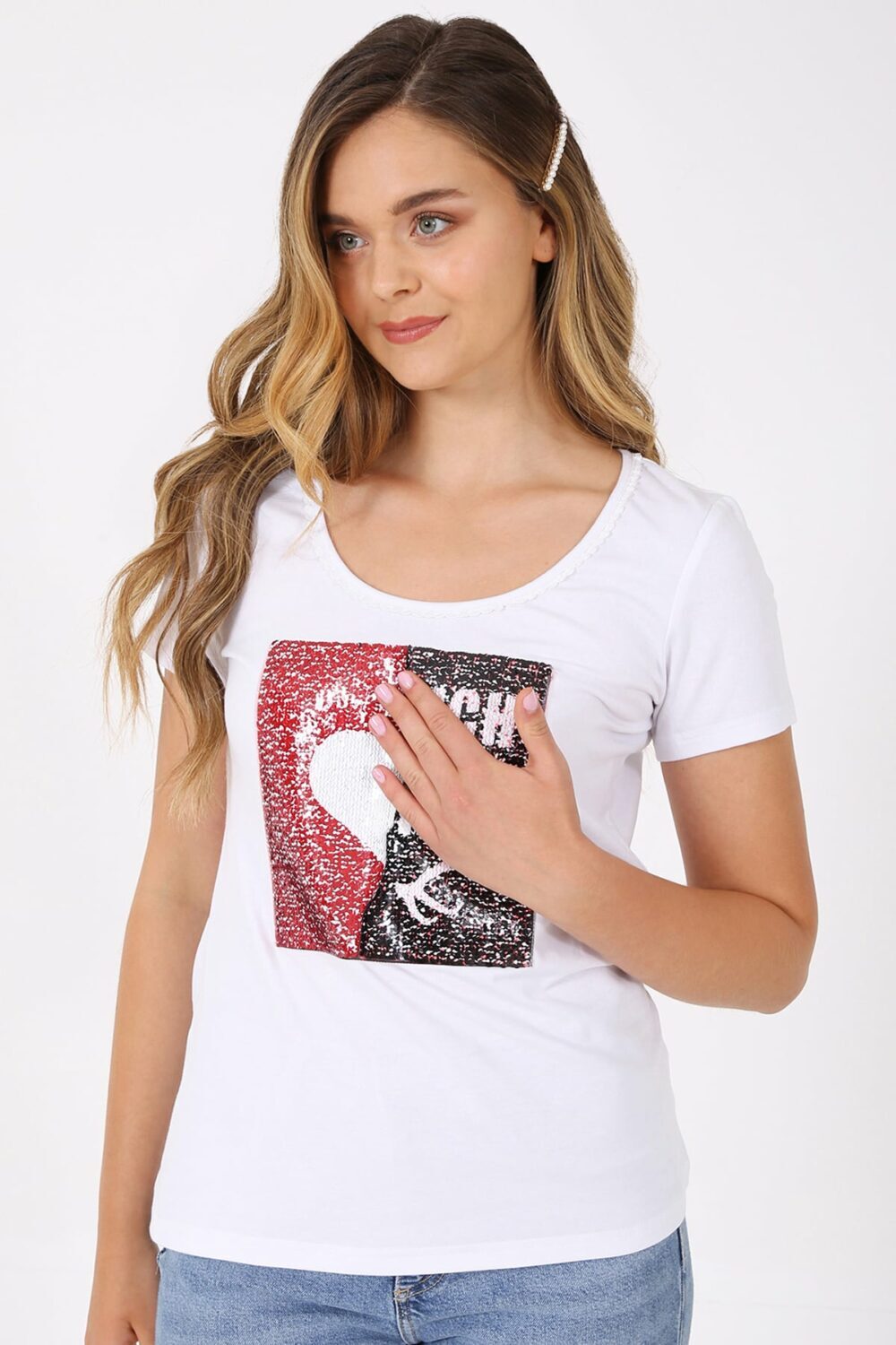 Alternative view of Trachten Shirt Heartbeat