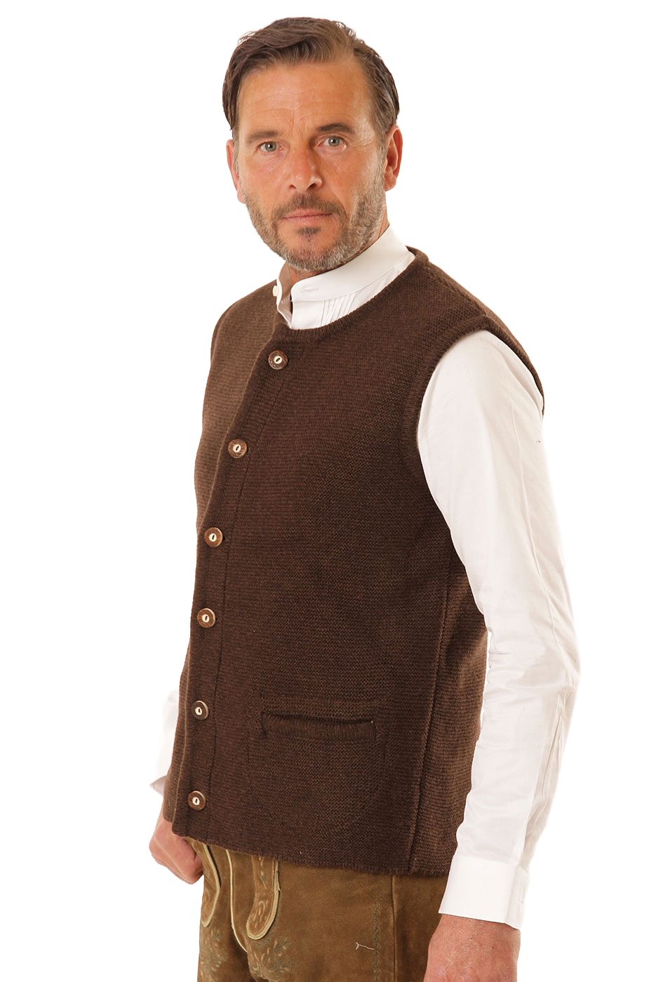 Alternative view of Trachten-Strickweste Jonas in braun