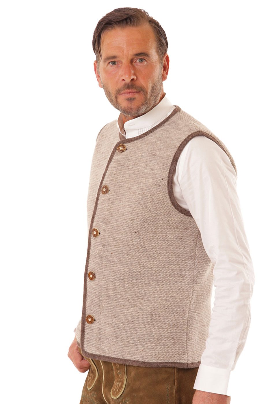 Alternative view of Trachten-Strickweste in natur