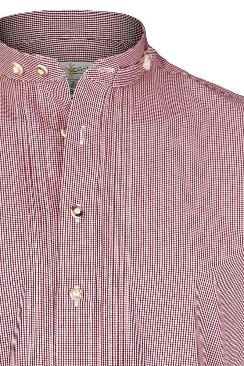 Alternative view of Slimfit – Trachtenhemd dunkelrot-weiß kariert