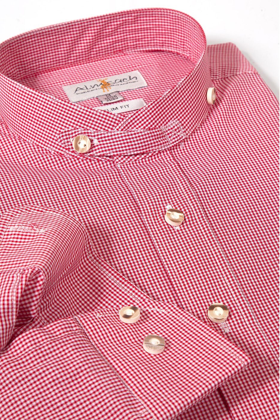 Alternative view of Slimfit – Trachtenhemd rot-weiß kariert