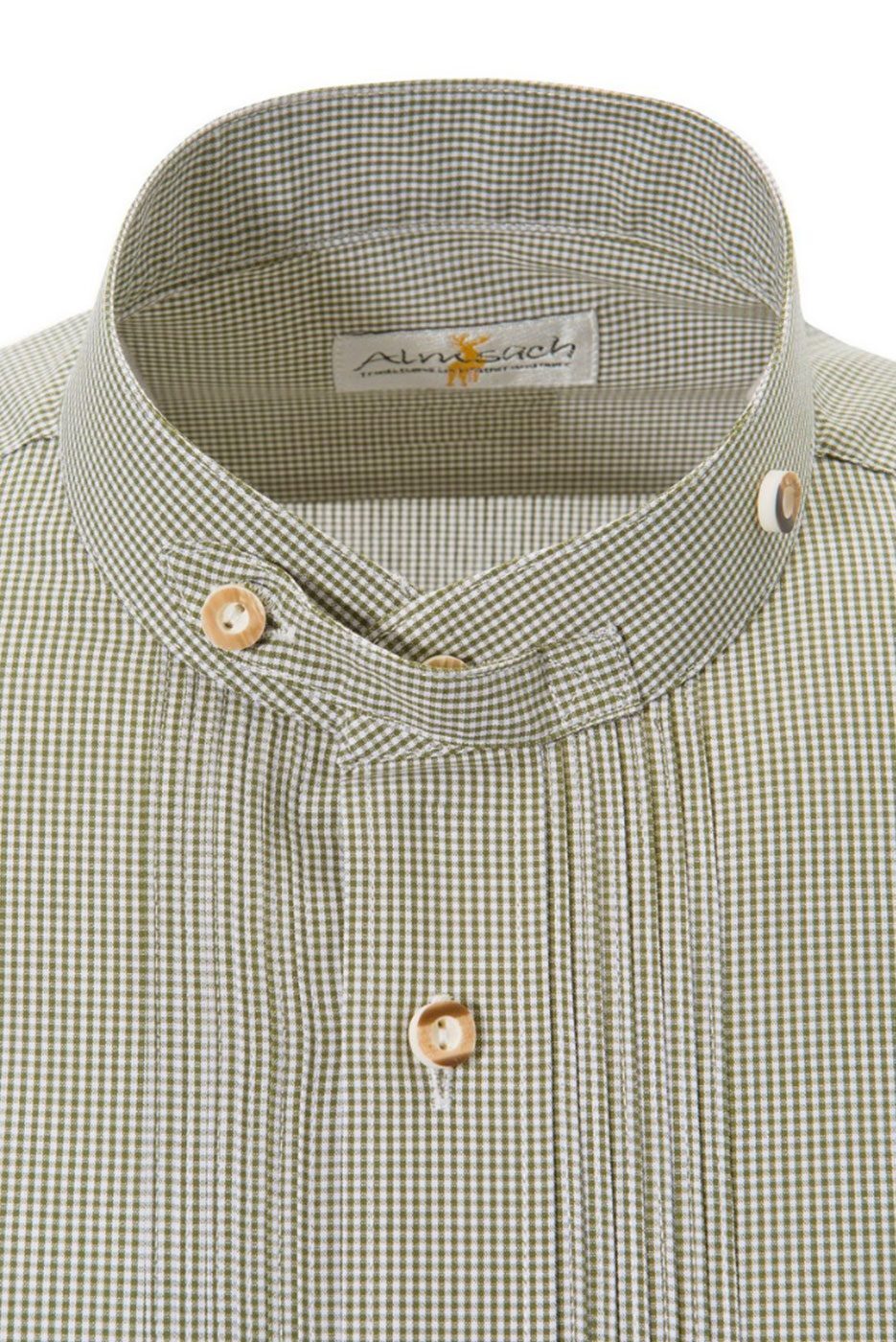 Alternative view of Slimfit – Trachtenhemd oliv-weiß kariert