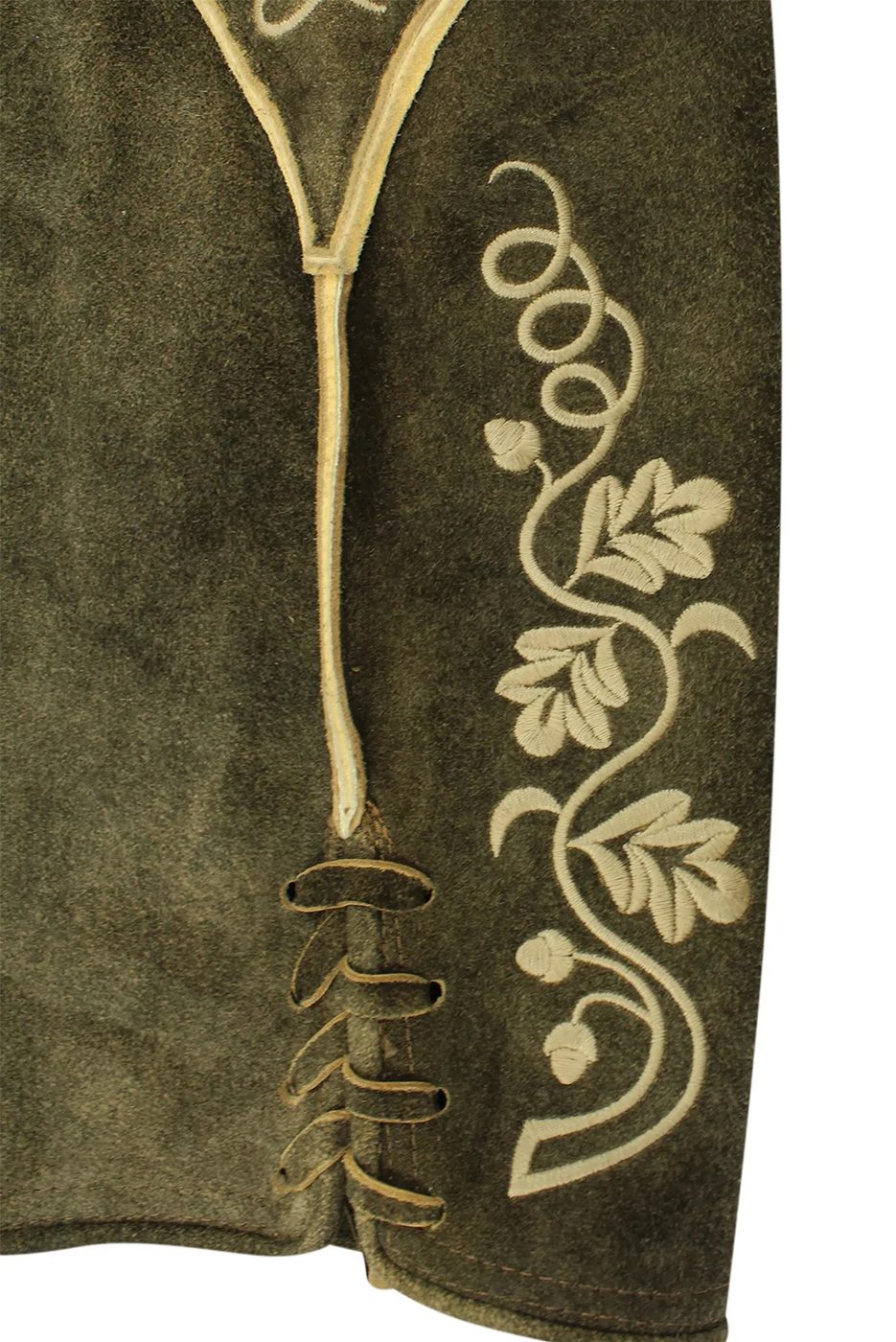 Alternative view of Kurze Lederhose Hansi in akazie