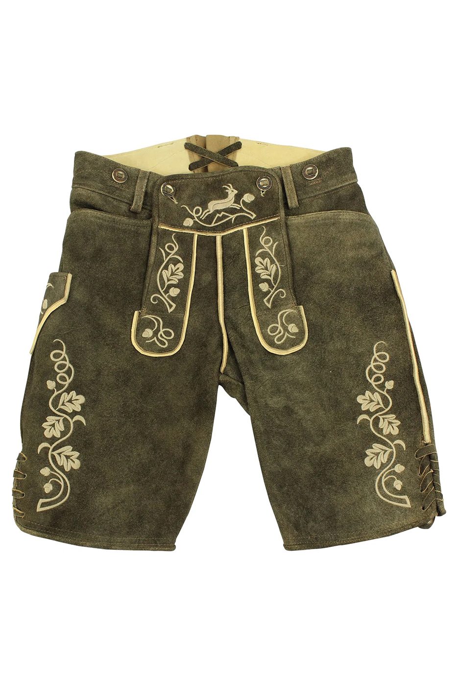 Kurze Lederhose Hansi in akazie