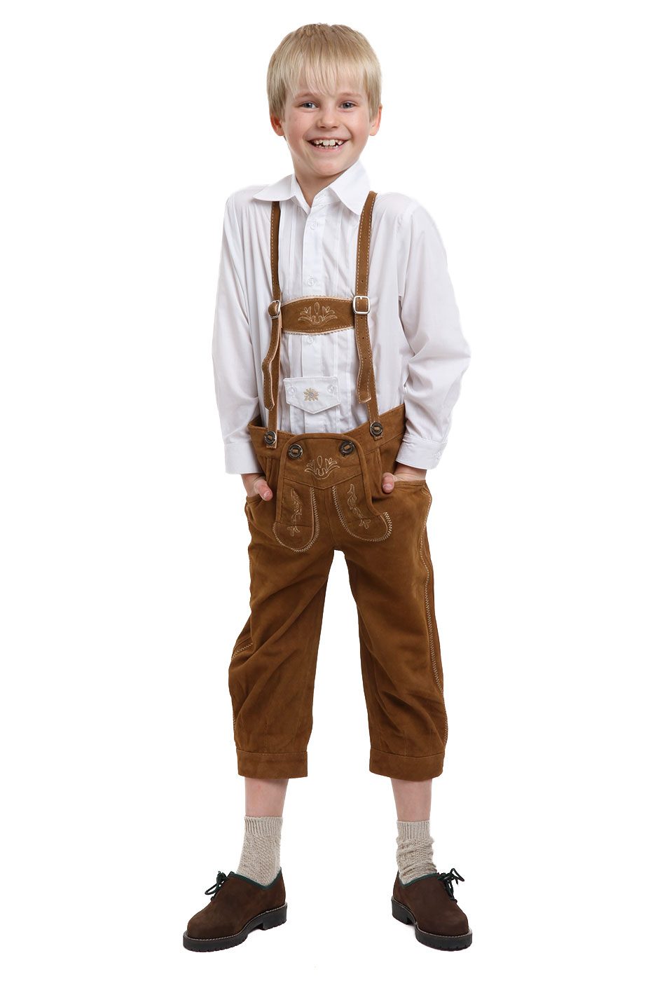 Kinder - Bundlederhose Franzl in hellbraun