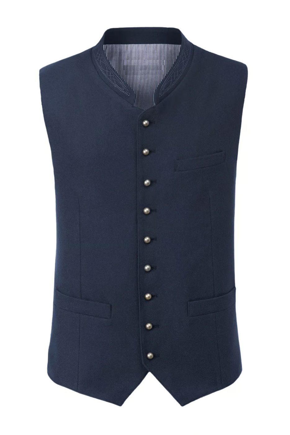 Trachtenweste August in blau