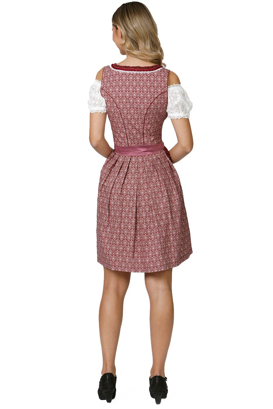 Alternative view of Dirndl Kira in bordeaux