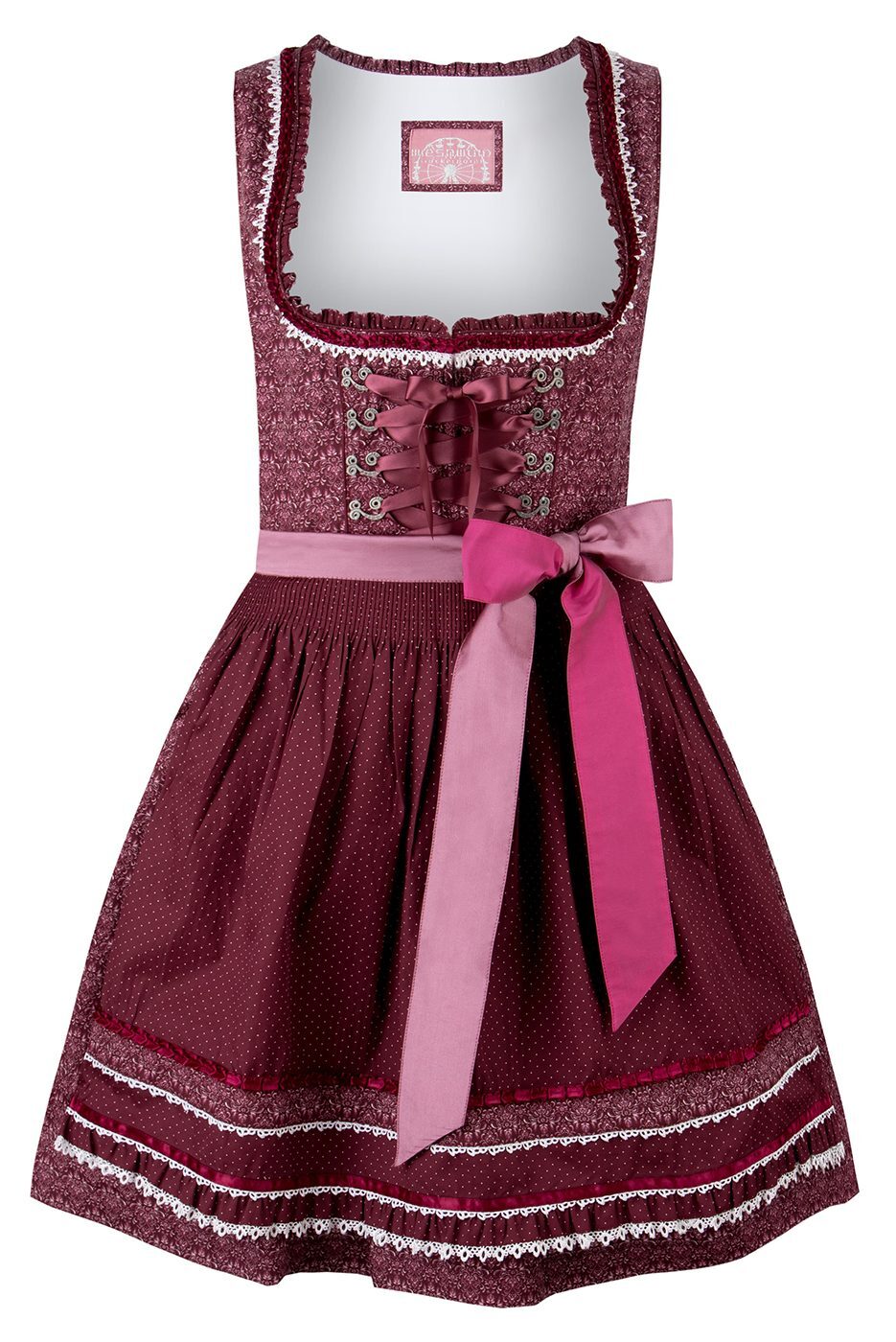 Dirndl Kira in bordeaux