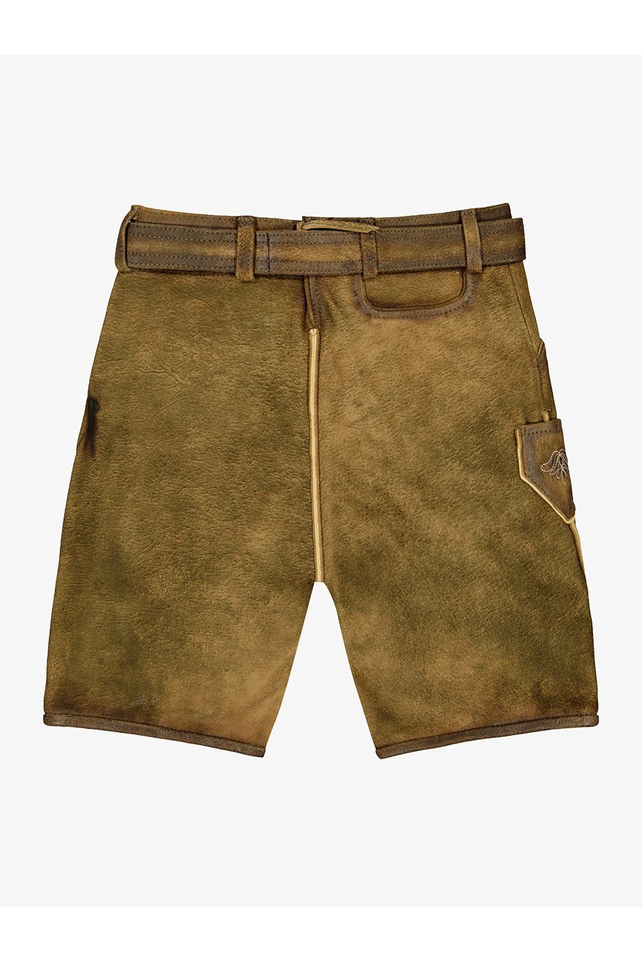 Alternative view of Kinderlederhose Zugspitz mit Gürtel