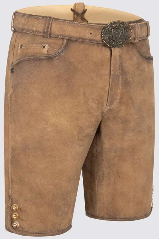 Alternative view of Lederhose Lorenzo mit Gürtel