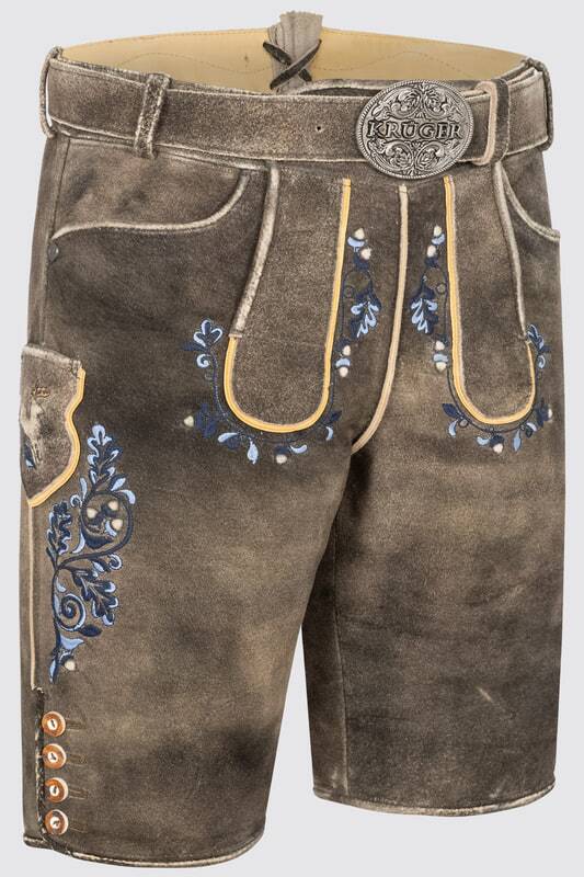 Alternative view of Lederhose Pino mit Gürtel