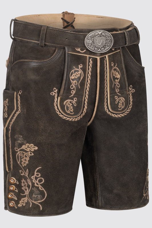 Alternative view of Lederhose Orlando mit Gürtel