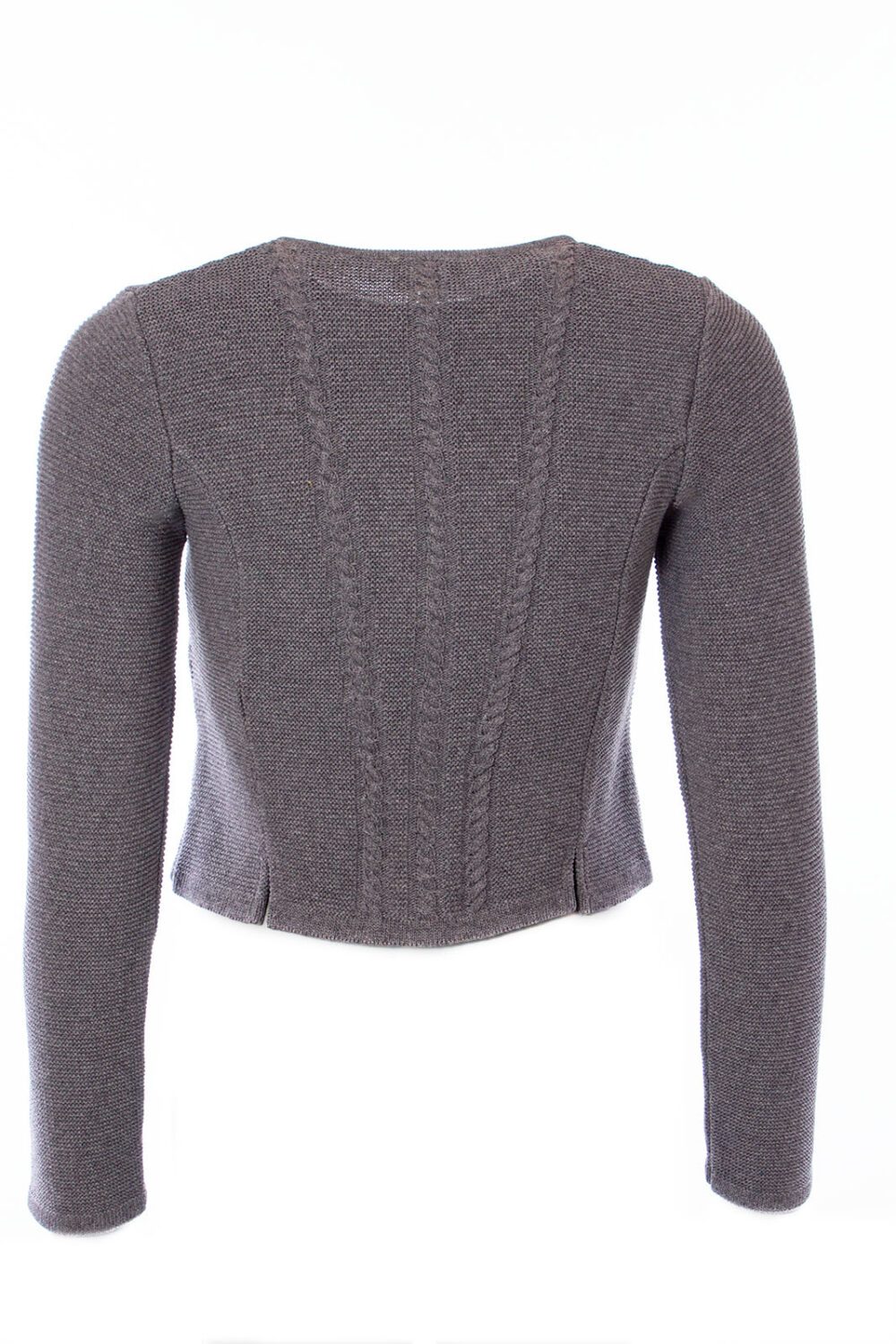 Alternative view of Strickjacke Issy in steingrau