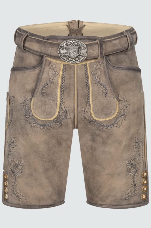 Lederhose Brandon mit Gürtel