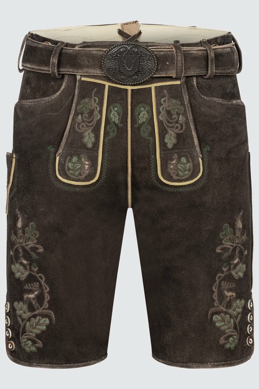 Lederhose Adreon mit Gürtel