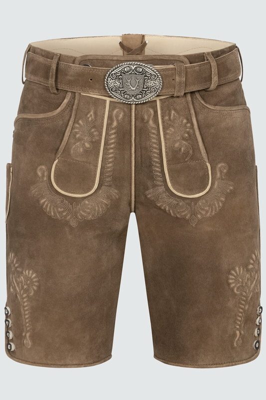 Lederhose Aric mit Gürtel
