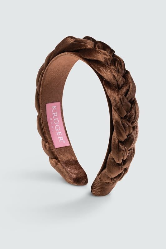 Geflochtener Samt-Haarreif