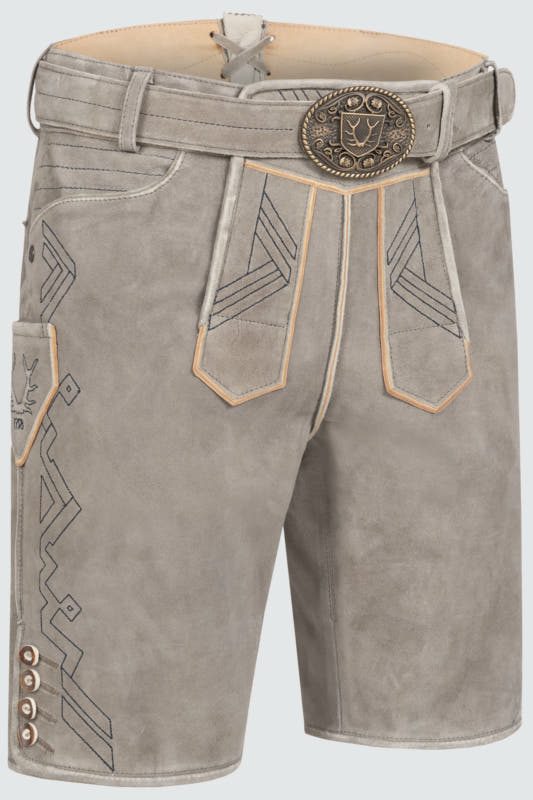 Alternative view of Lederhose Xilas mit Gürtel