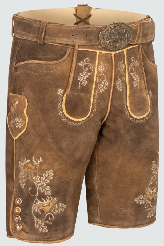 Alternative view of Lederhose Lennard mit Gürtel