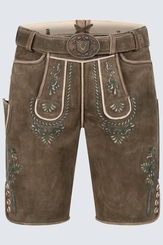 Lederhose Cailan mit Gürtel