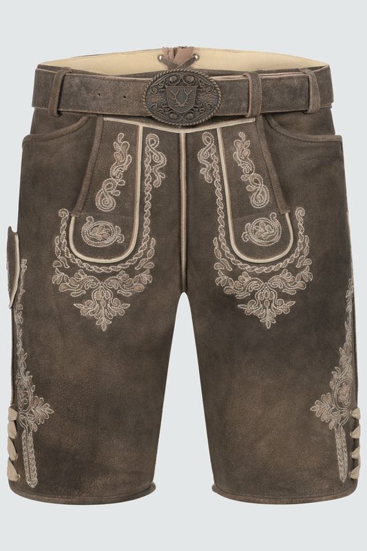Lederhose Olias mit Gürtel
