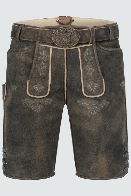 Lederhose Curtis mit Gürtel