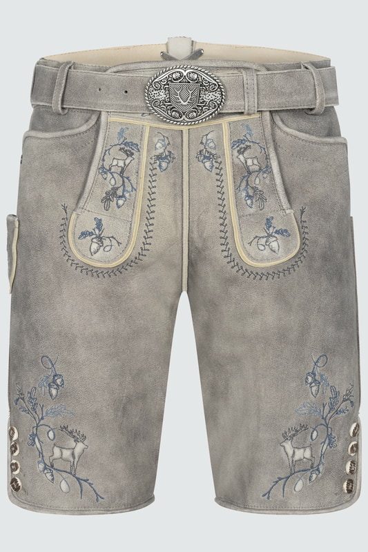 Lederhose Ulf mit Gürtel