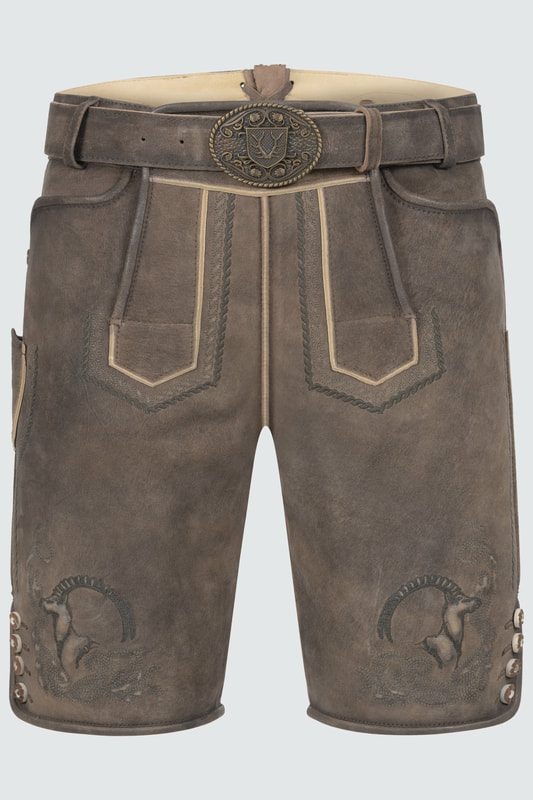 Lederhose Ilian mit Gürtel