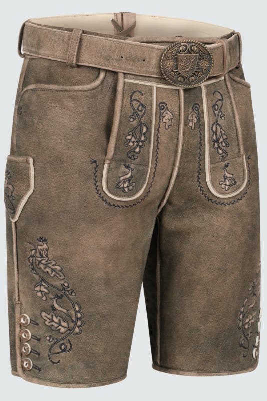 Alternative view of Lederhose Gildo mit Gürtel