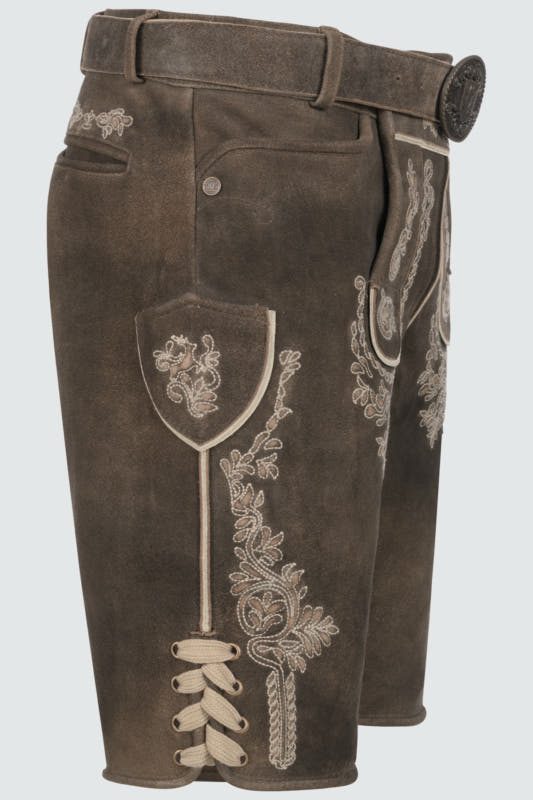 Lederhose Olias mit Gürtel – Bild 3