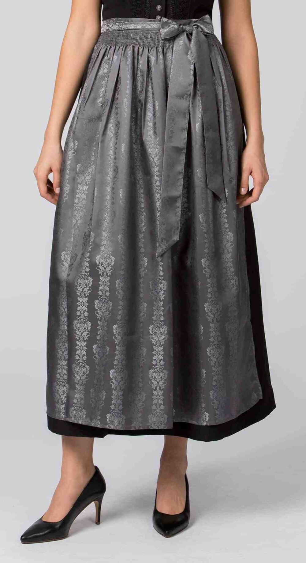 Alternative view of Dirndlschürze Jacquard in graphit