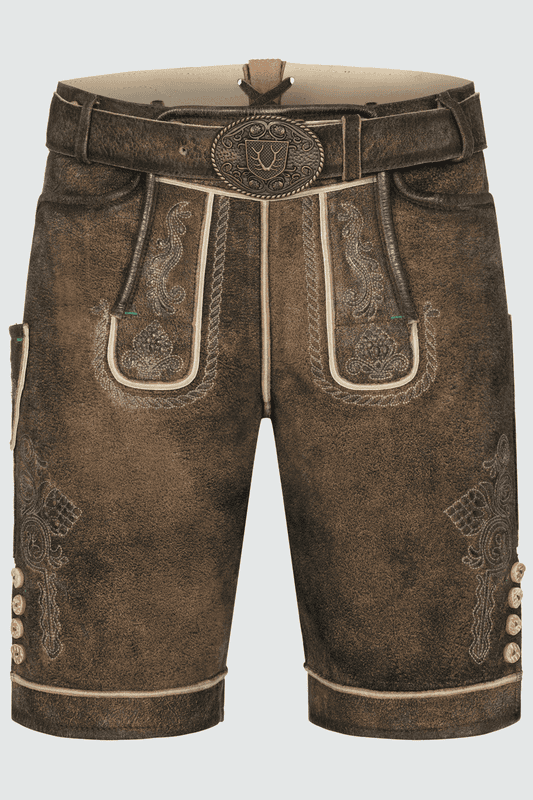 Lederhose Waris mit Gürtel