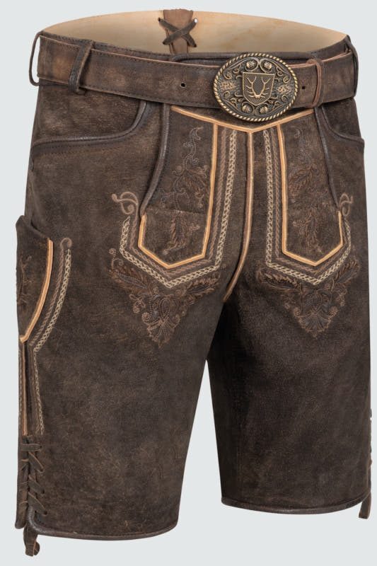 Alternative view of Lederhose Roger mit Gürtel