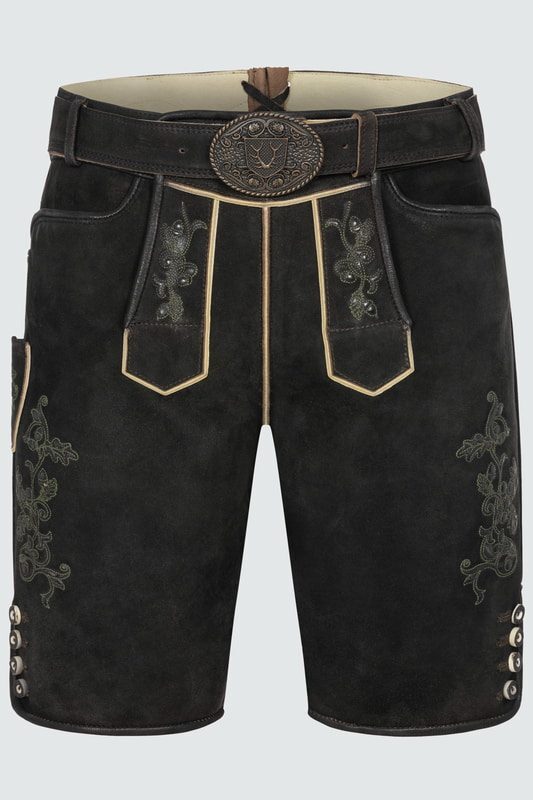 Lederhose Caelius mit Gürtel