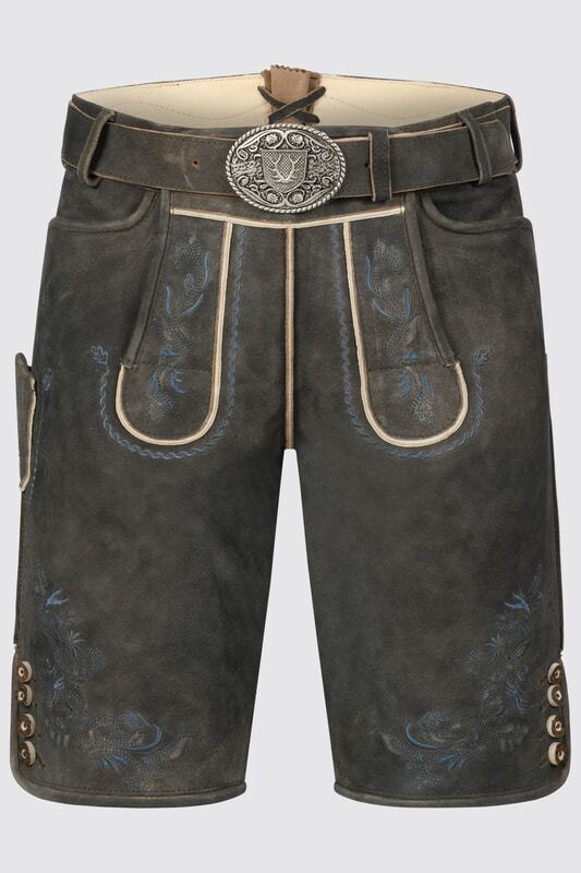 Lederhose Yanis mit Gürtel