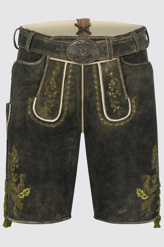Lederhose Nilio mit Gürtel