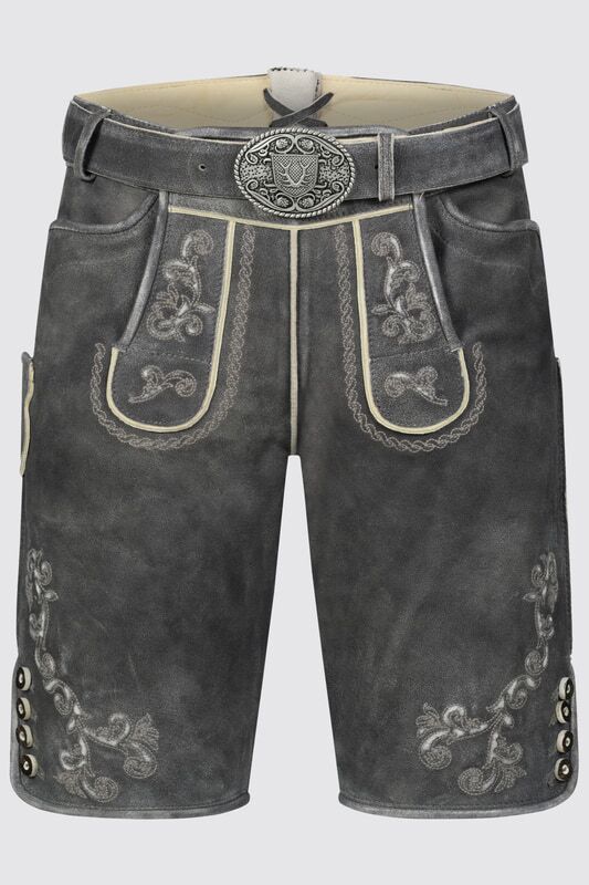 Lederhose Nevi mit Gürtel