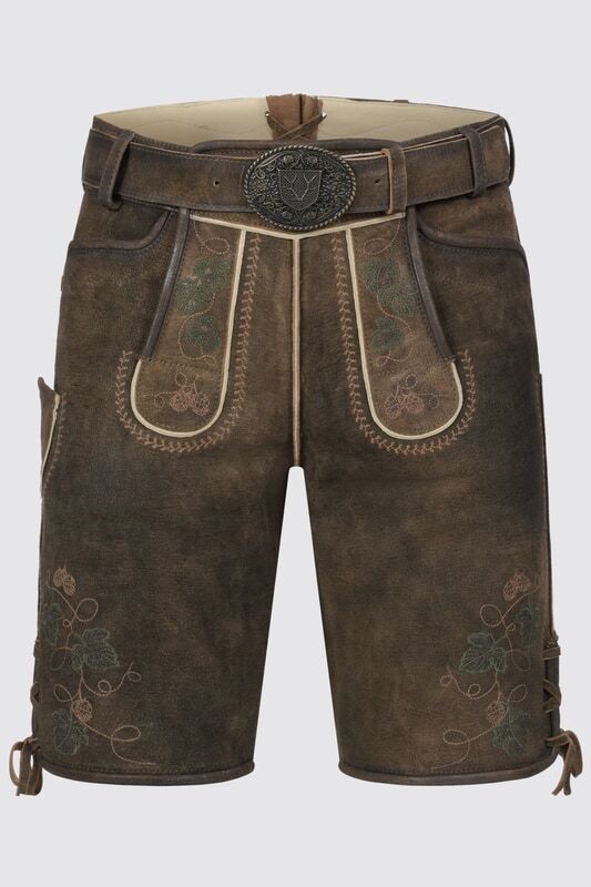 Lederhose Nikolas mit Gürtel