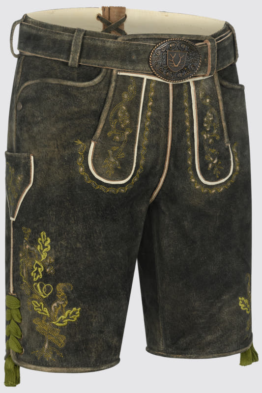 Alternative view of Lederhose Nilio mit Gürtel