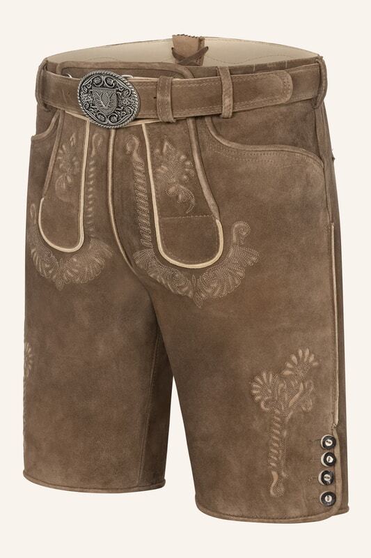 Lederhose Aric mit Gürtel – Bild 4